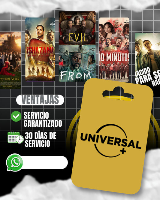 Universal Plus Pantalla Premium 30 días