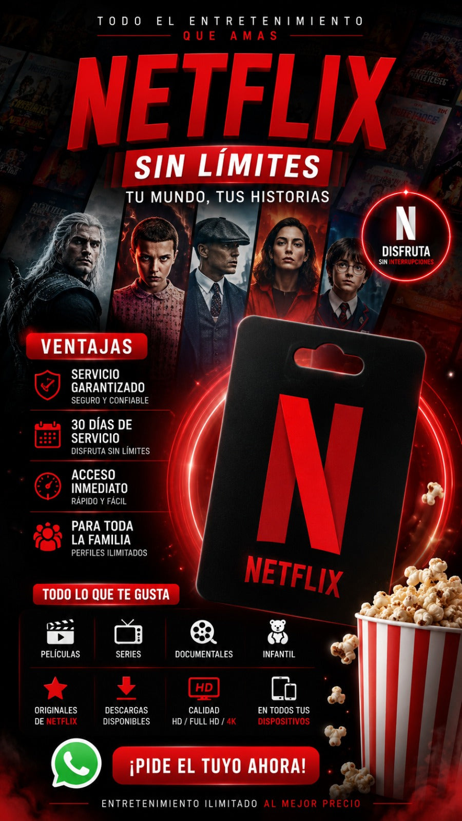 Pantalla Netflix 4k Uhd